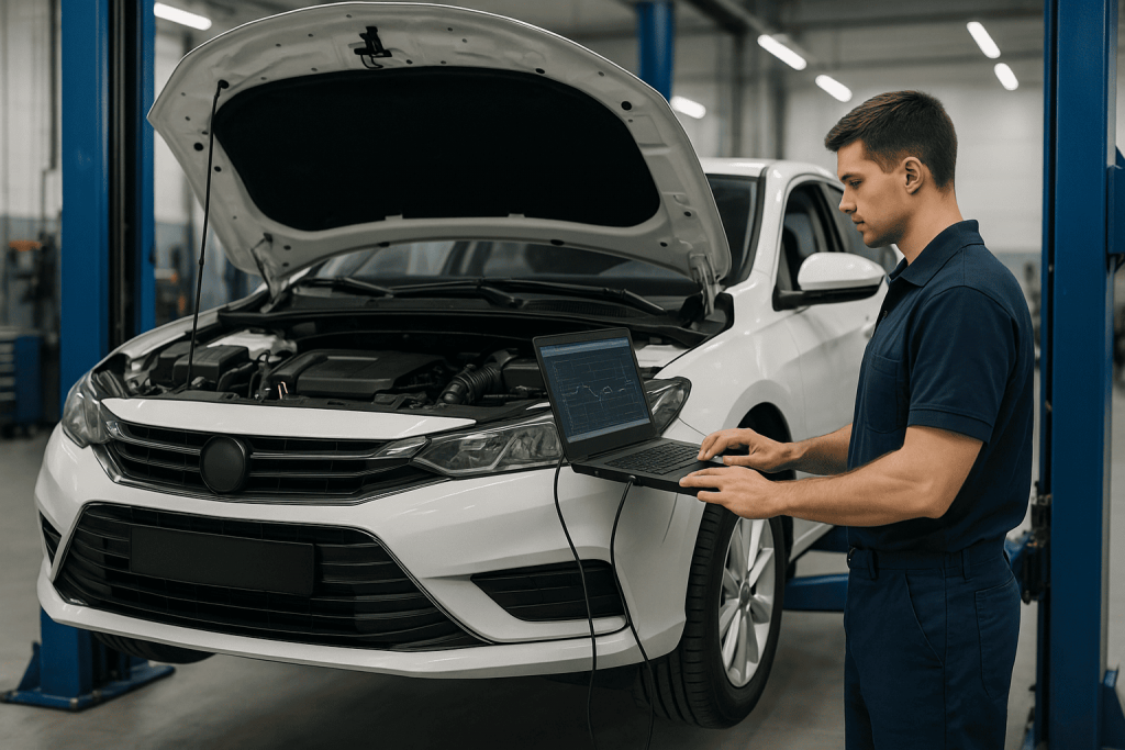 Использование компьютерной диагностики для выявления скрытых дефектов ДВС