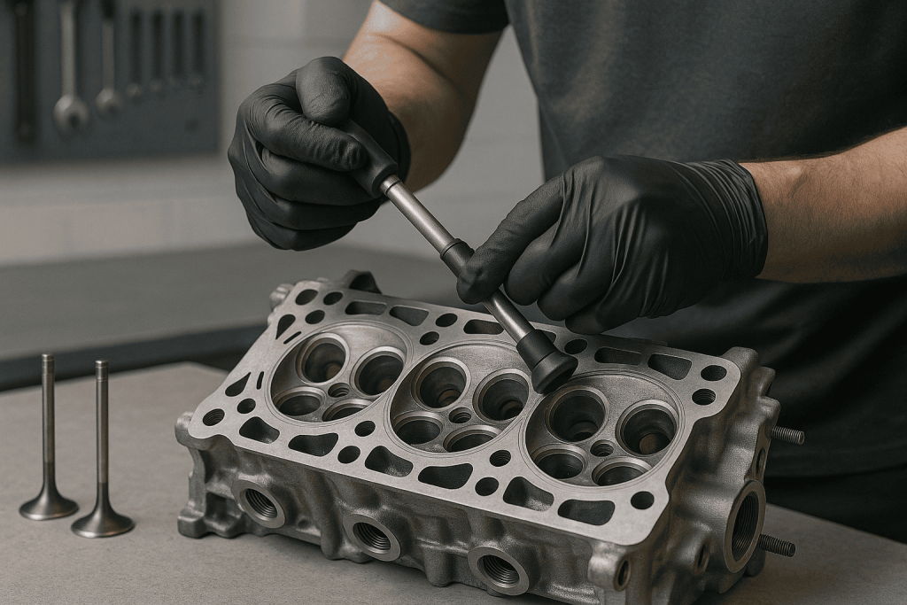 Ремонт ГБЦ: восстановление седел клапанов без фрезеровки