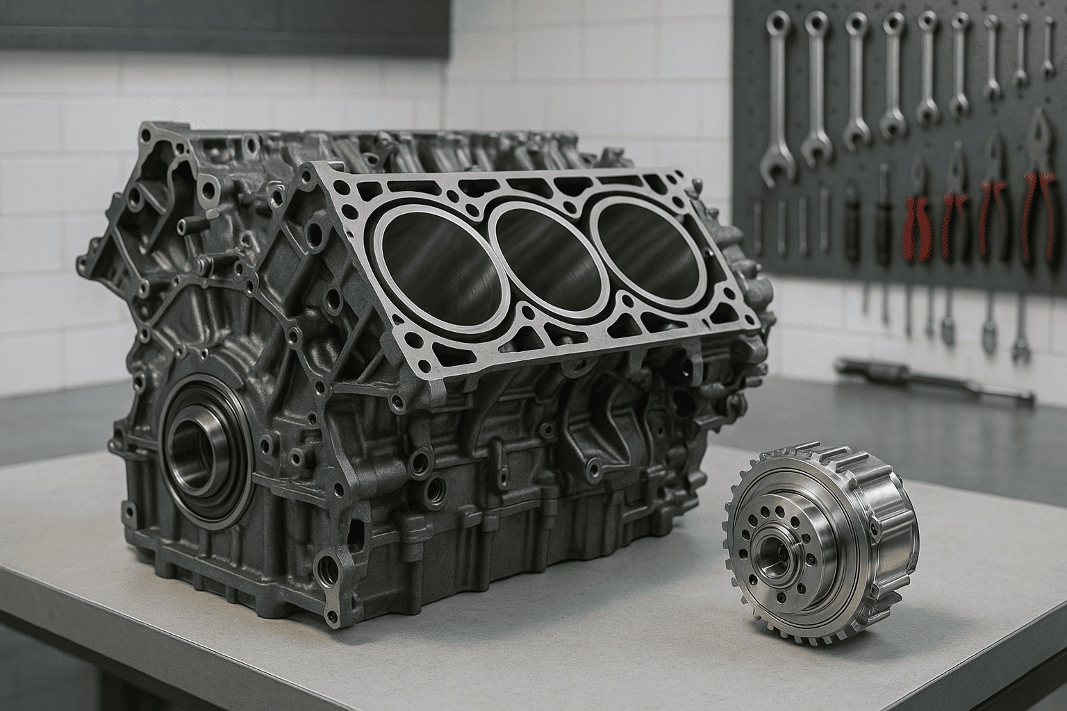 Ремонт двигателя V6: интеграция ремонта блока с заменой фазорегуляторов