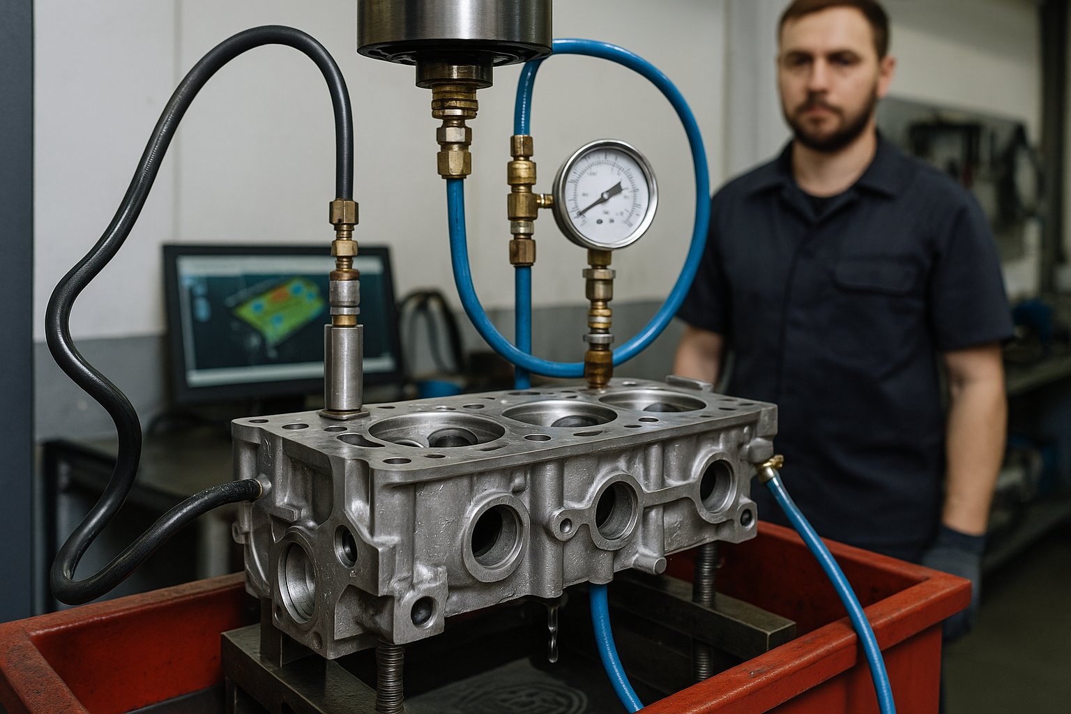 Опрессовка после дефектовки комбинированные тесты на давление в ГБЦ