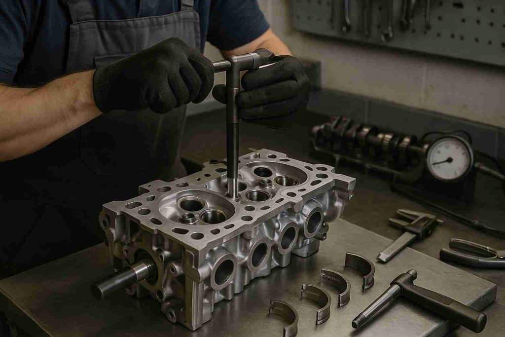 Ремонт ГБЦ замена направляющих клапанов в многоклапанных головках